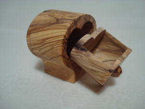 Corazón de madera de Olivo, 7x5cm
