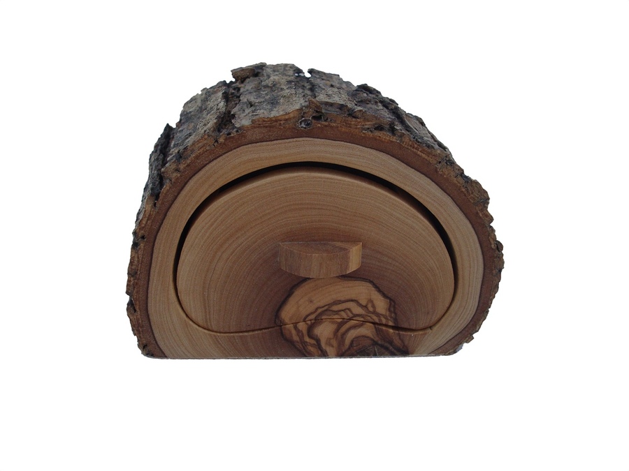 Joyero de madera de Olivo, 10x7x6cm