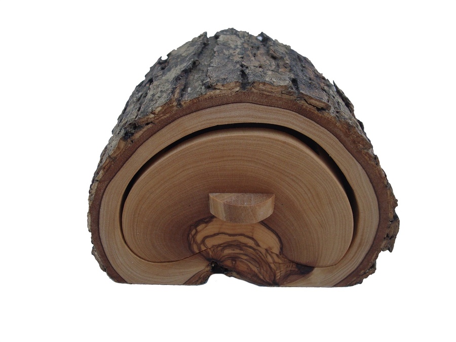Joyero de madera de Olivo, 10x7x6cm